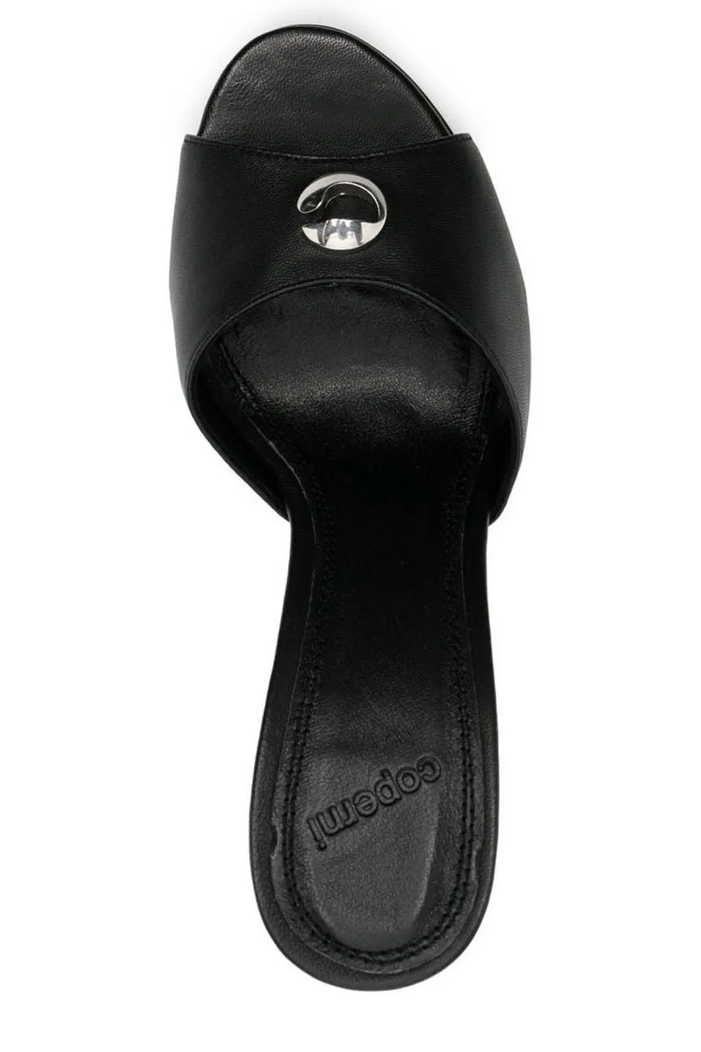 Logo-Plaque Slip-On Mules