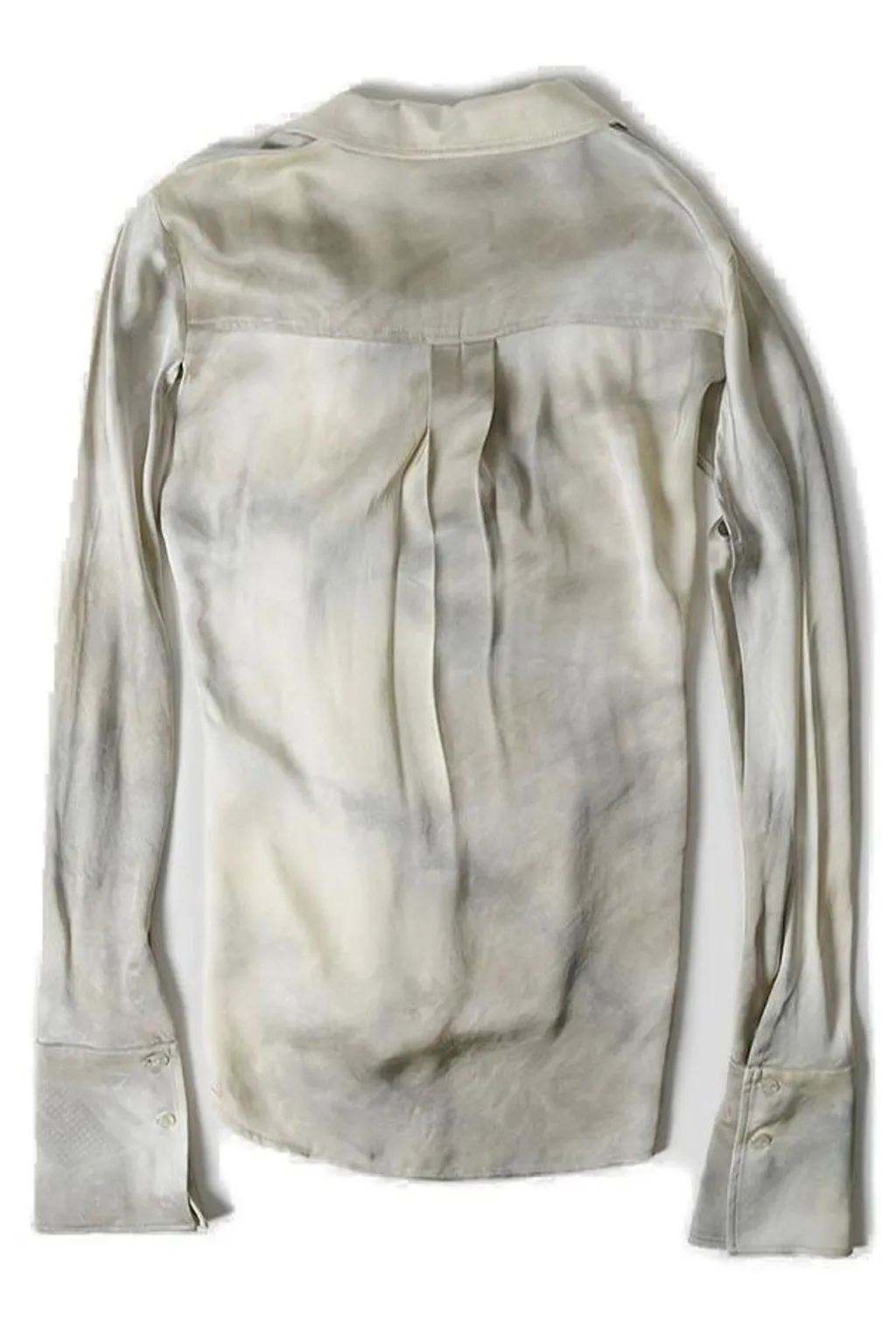 Buttoned Twist-Detail Shirt