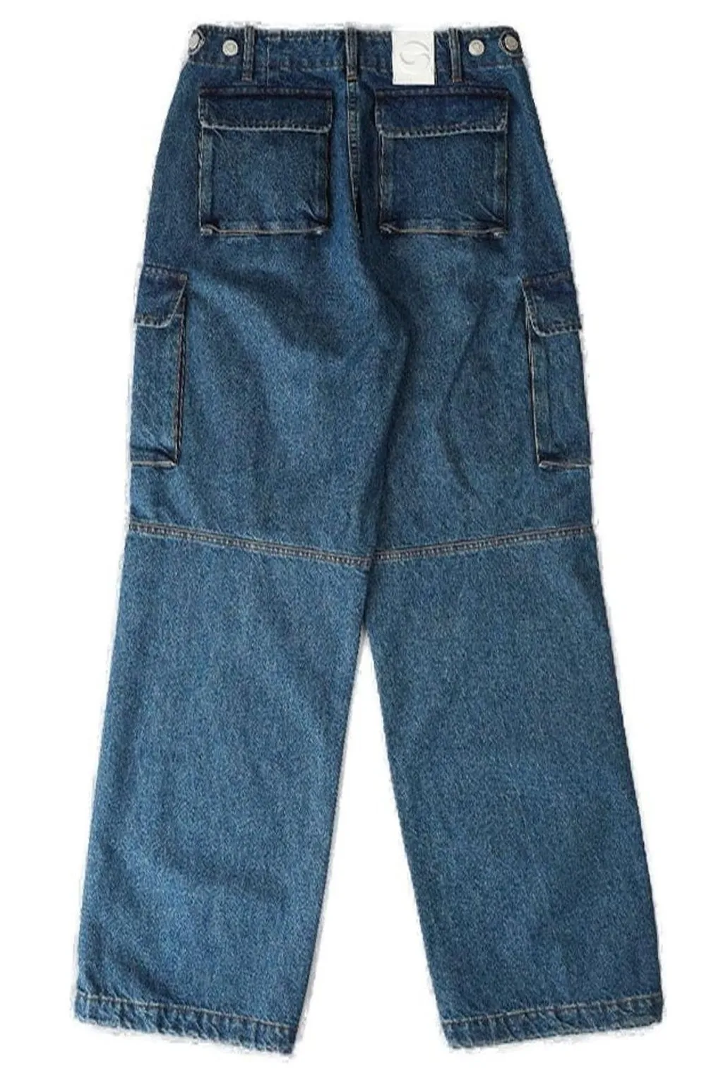 Mid-Rise Cargo Jeans