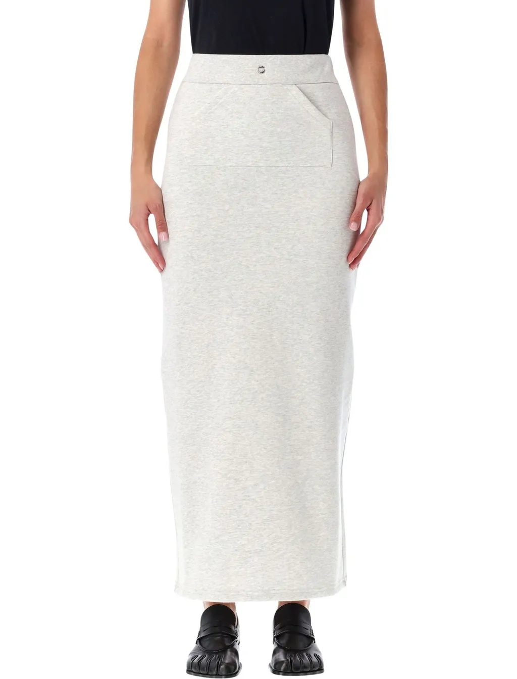 Slit-Detailed High-Waist Maxi Skirt