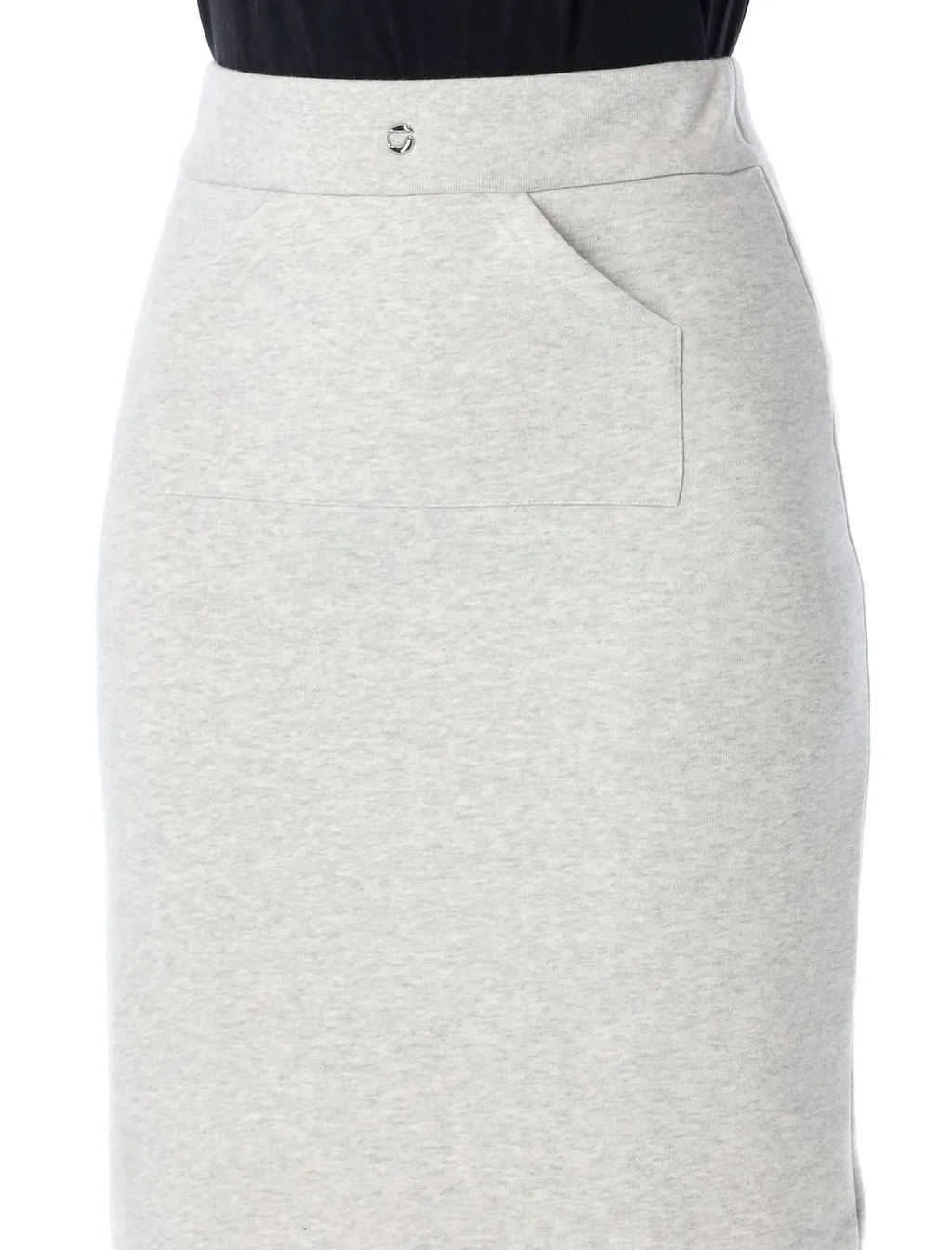 Slit-Detailed High-Waist Maxi Skirt