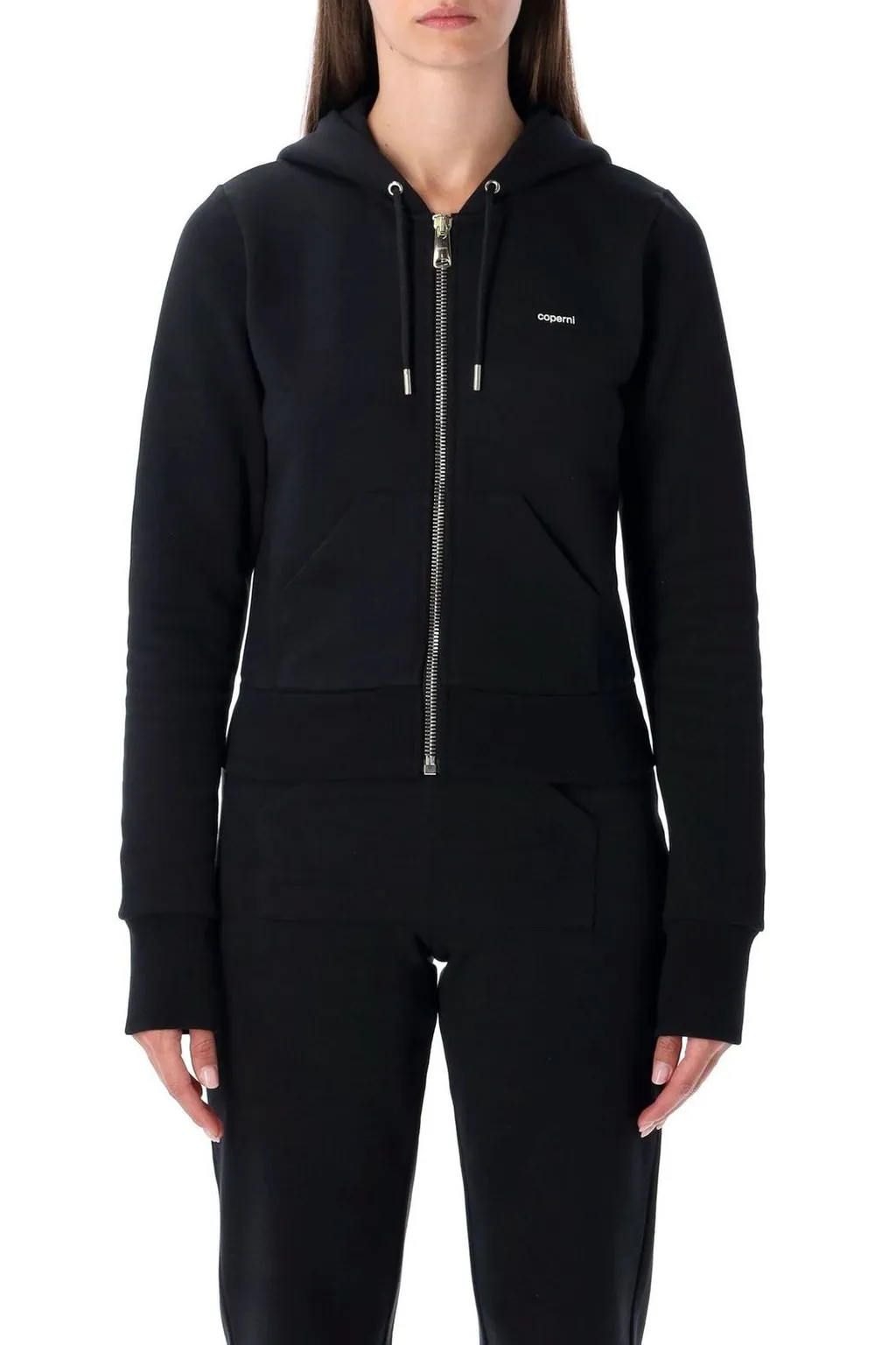 Zip-Up Drawstring Hoodie