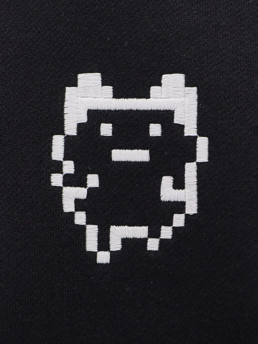 Pattern Embroidered Long Sleeved Hoodie