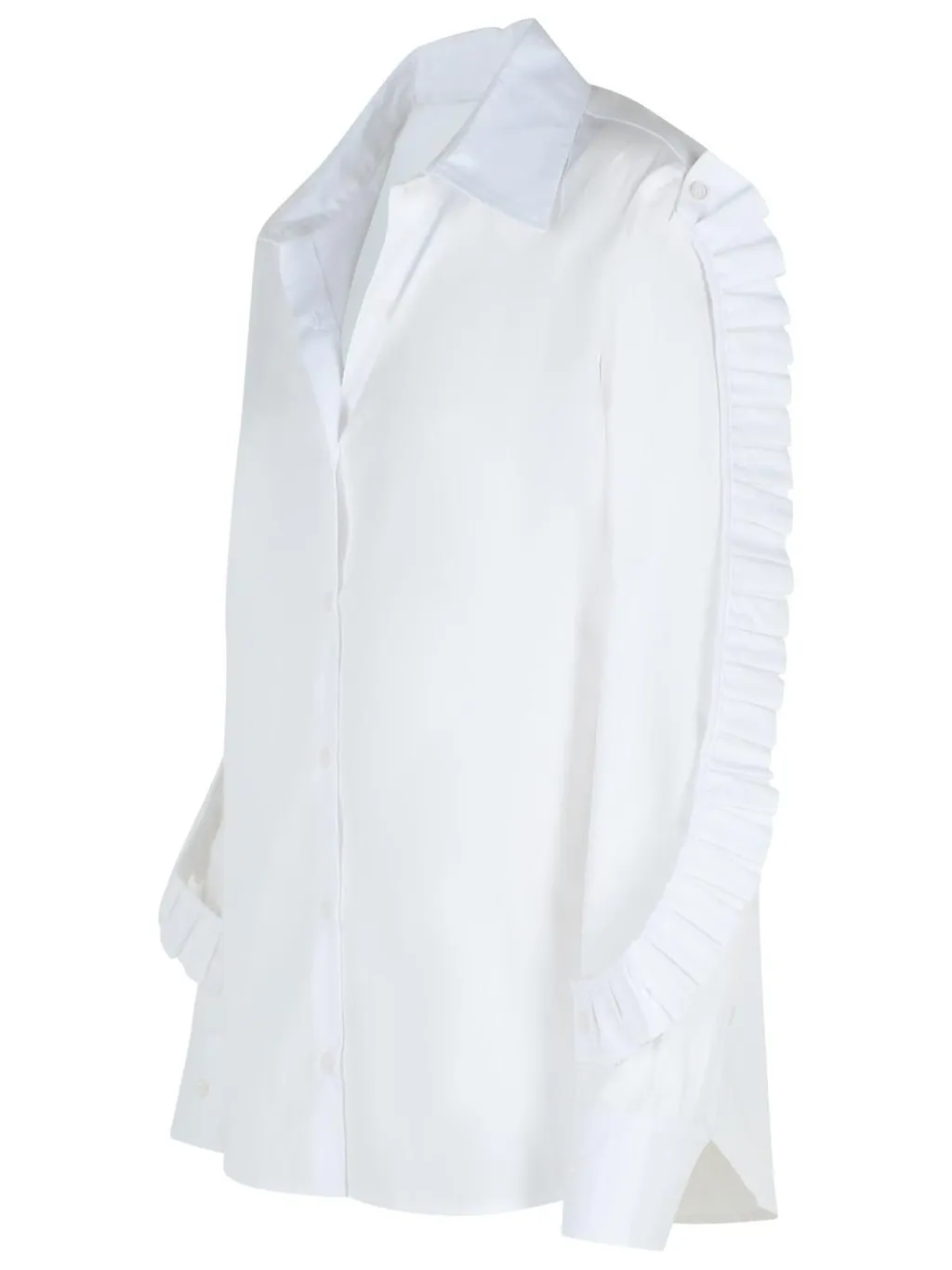 Ruffle Buttoned Shirt
