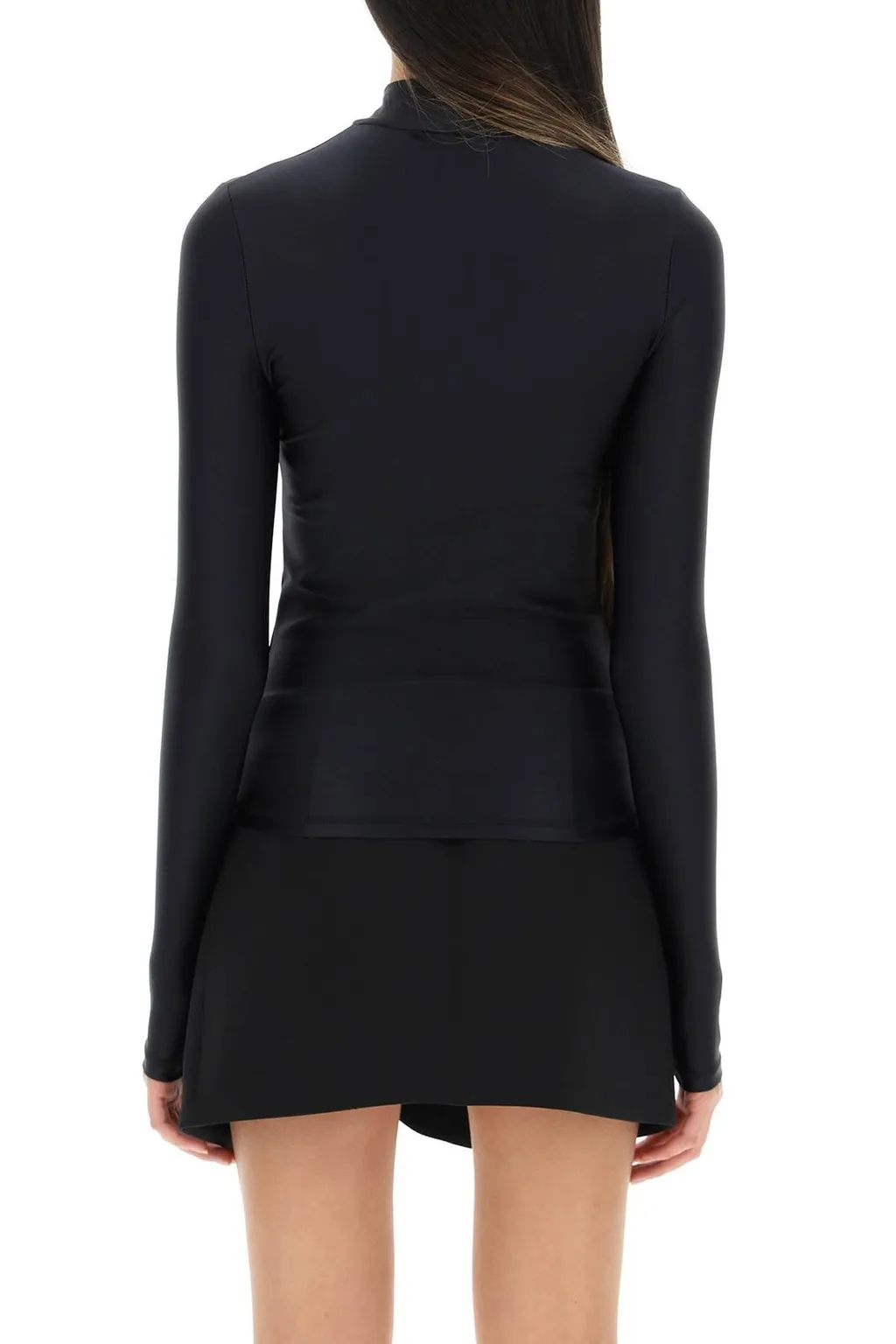 High Neck Long-Sleeved Top