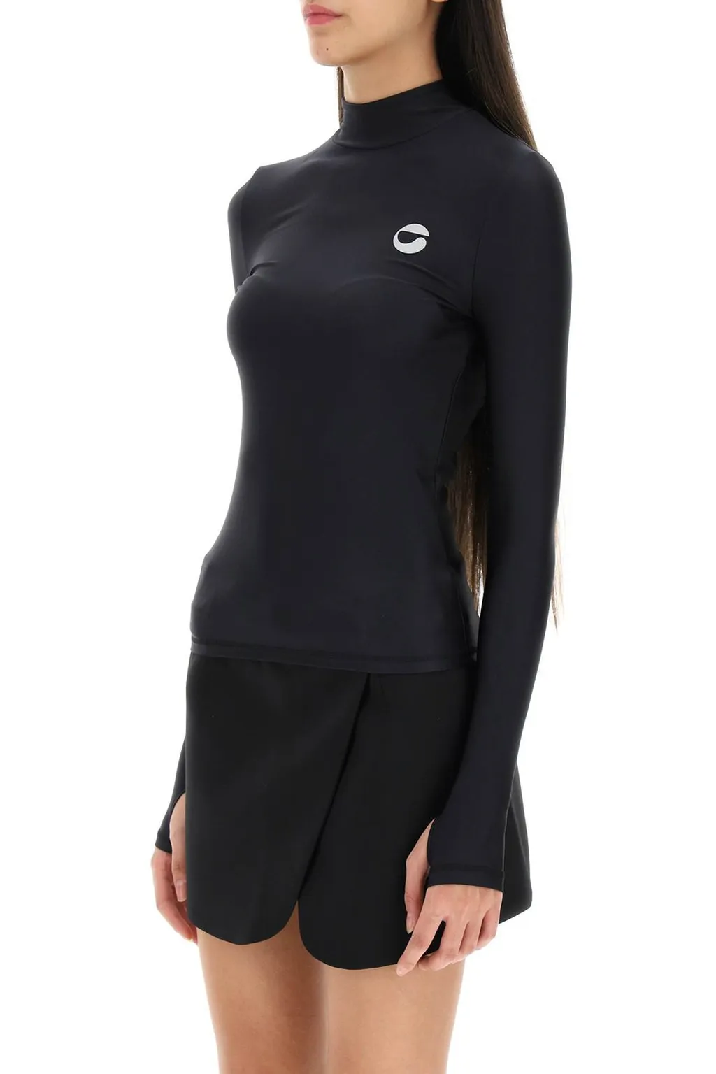 High Neck Long-Sleeved Top