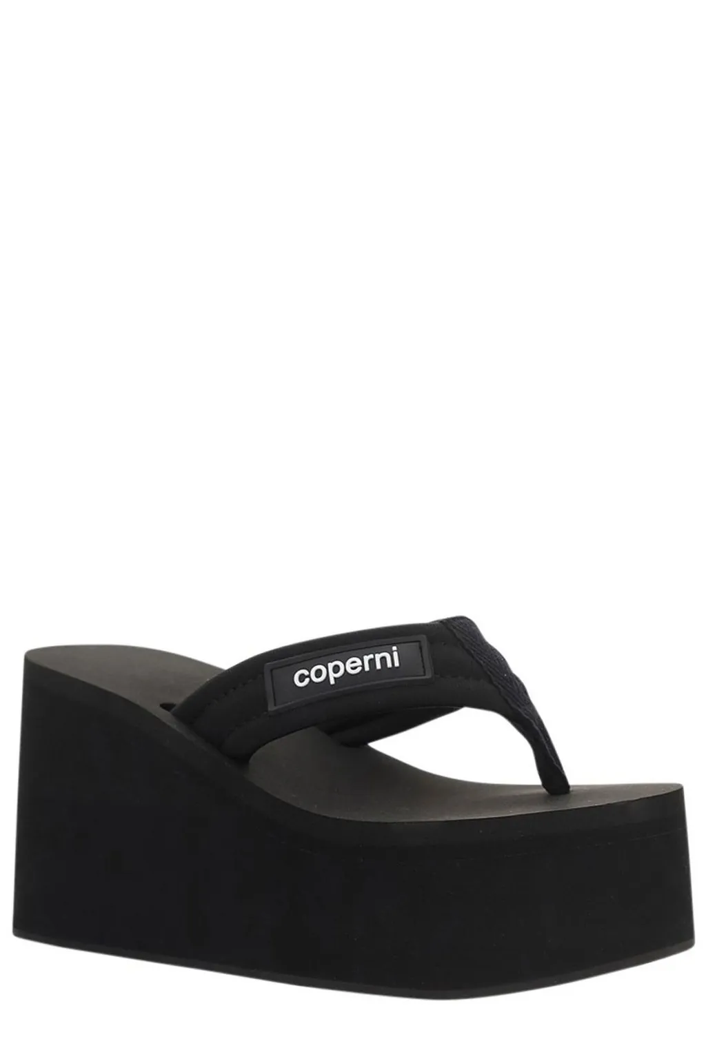 Branded Logo Detailed Wedge Sandals