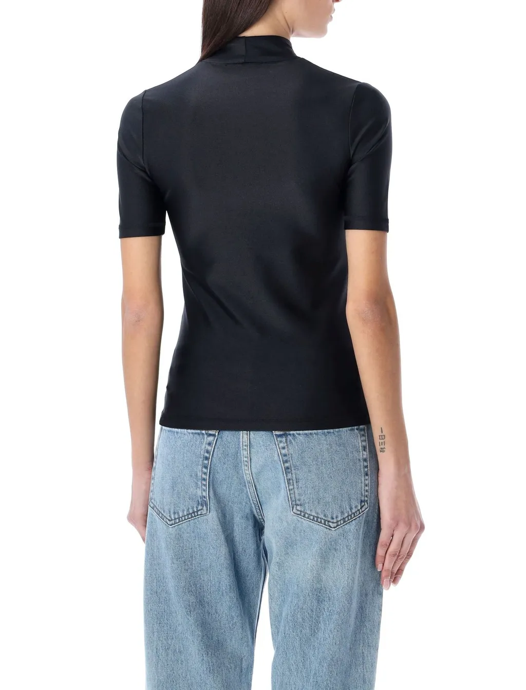 High-Neck Fitted Top