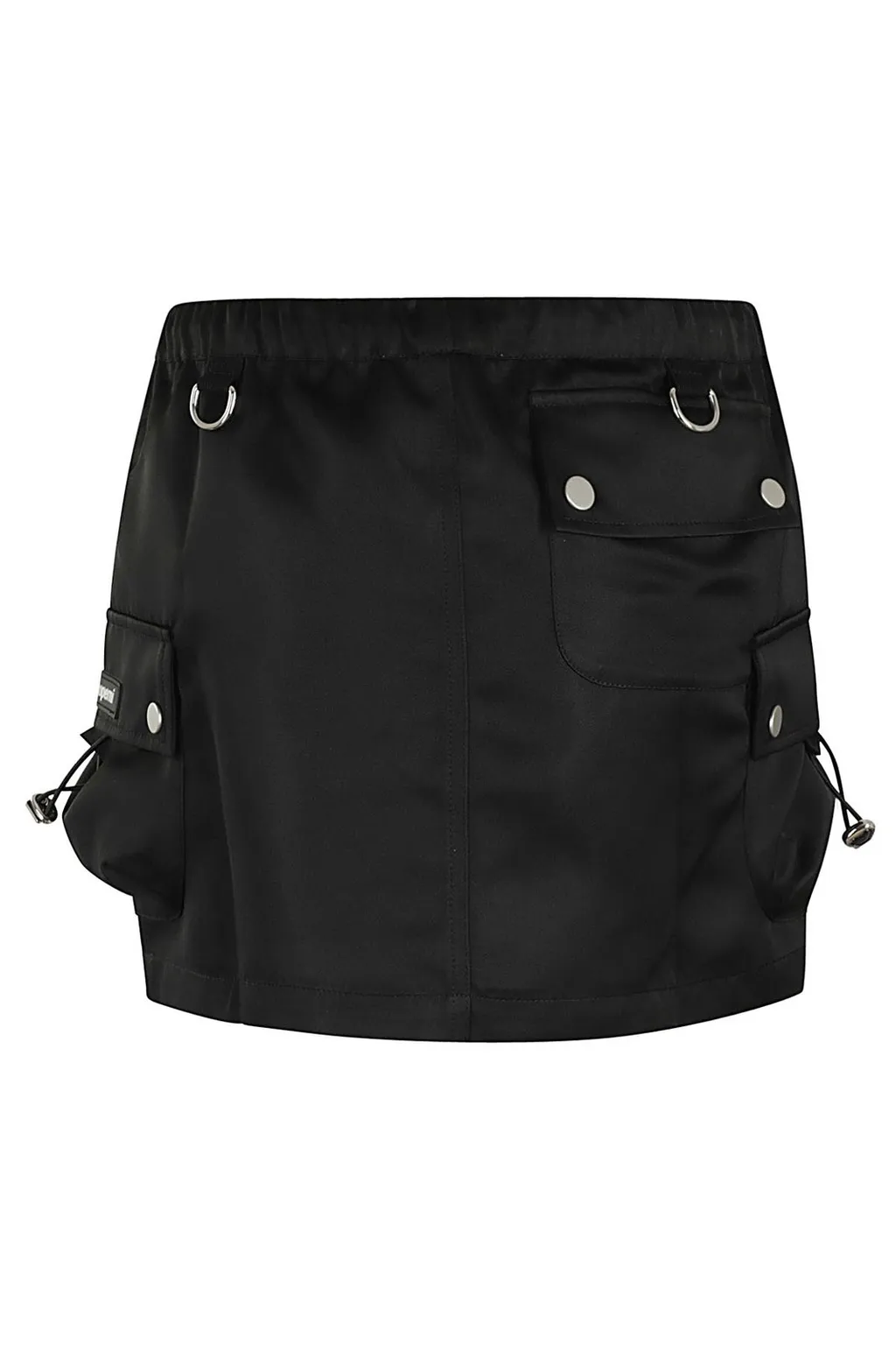 Straight Hem Drawstring Cargo Mini Skirt