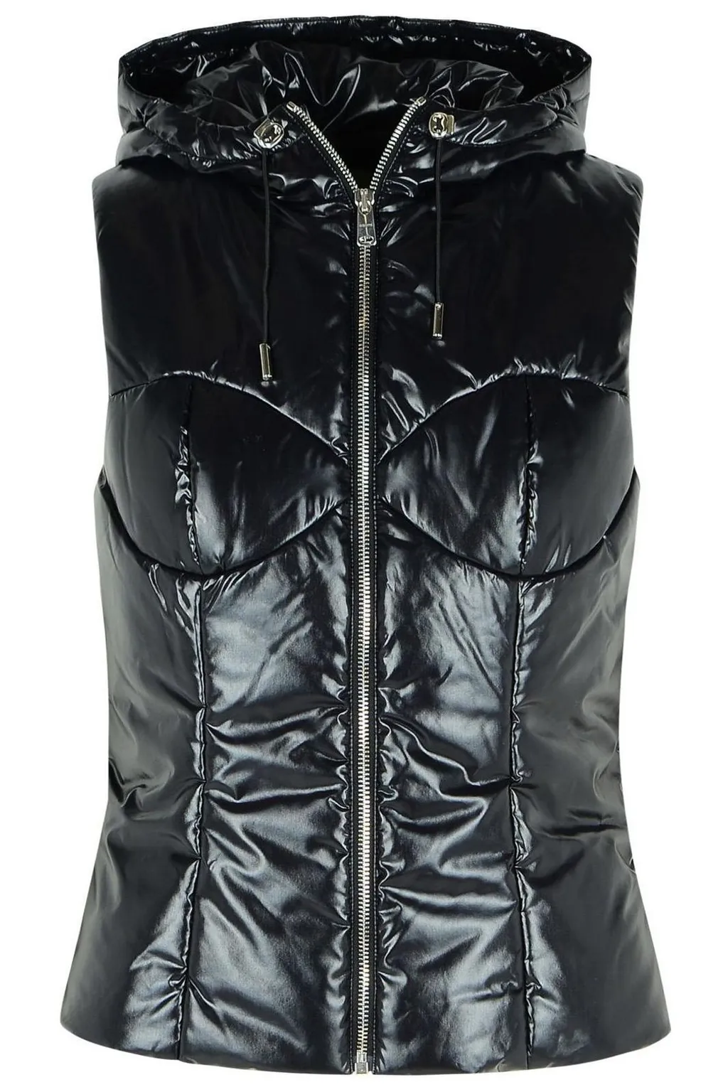 Drawstring Hooded Vest