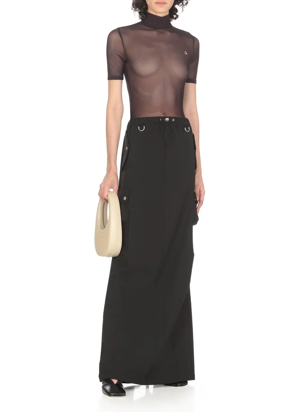 High Neck Fitted Top