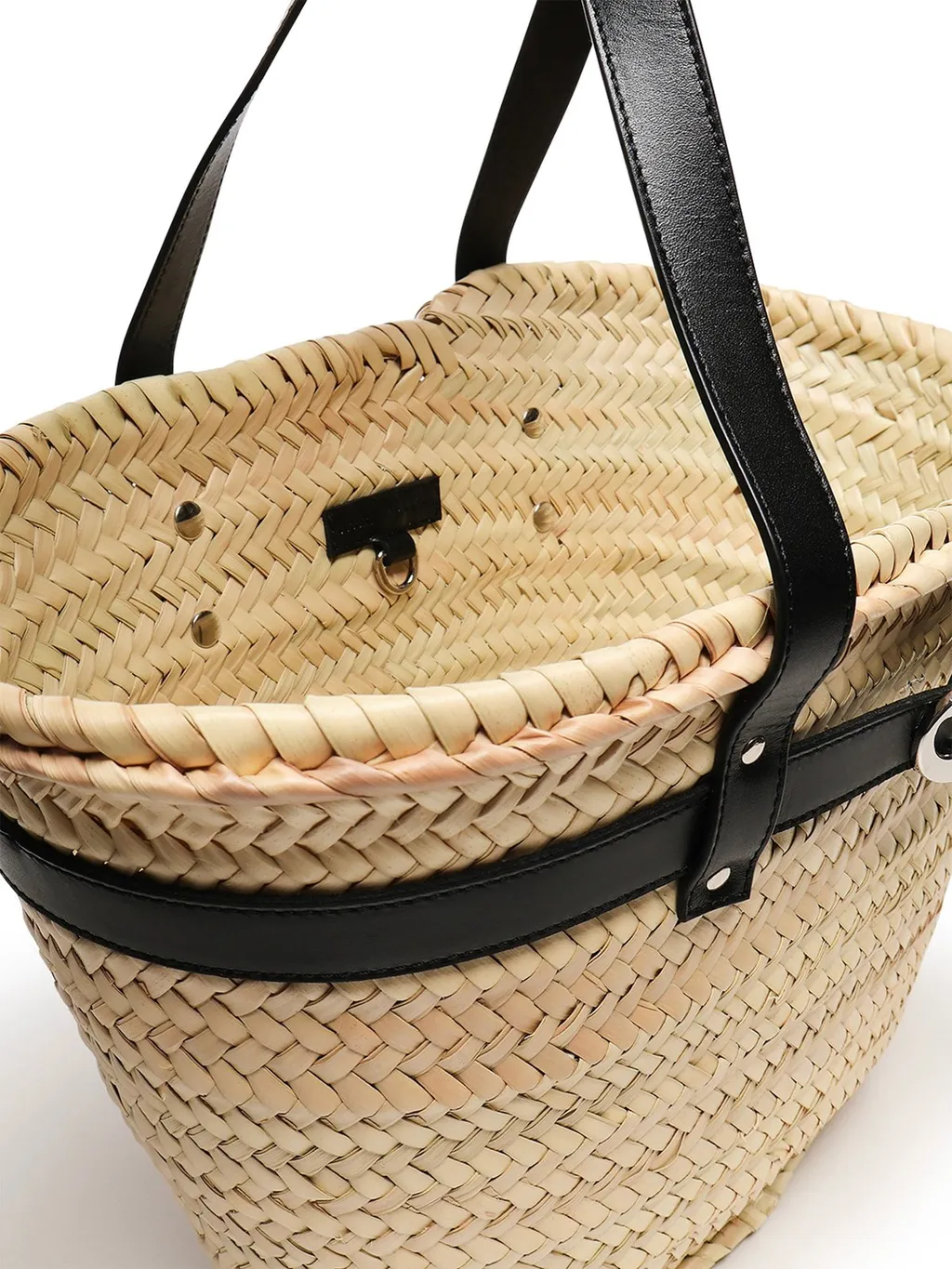 Logo-Plaque Top Handle Bucket Bag