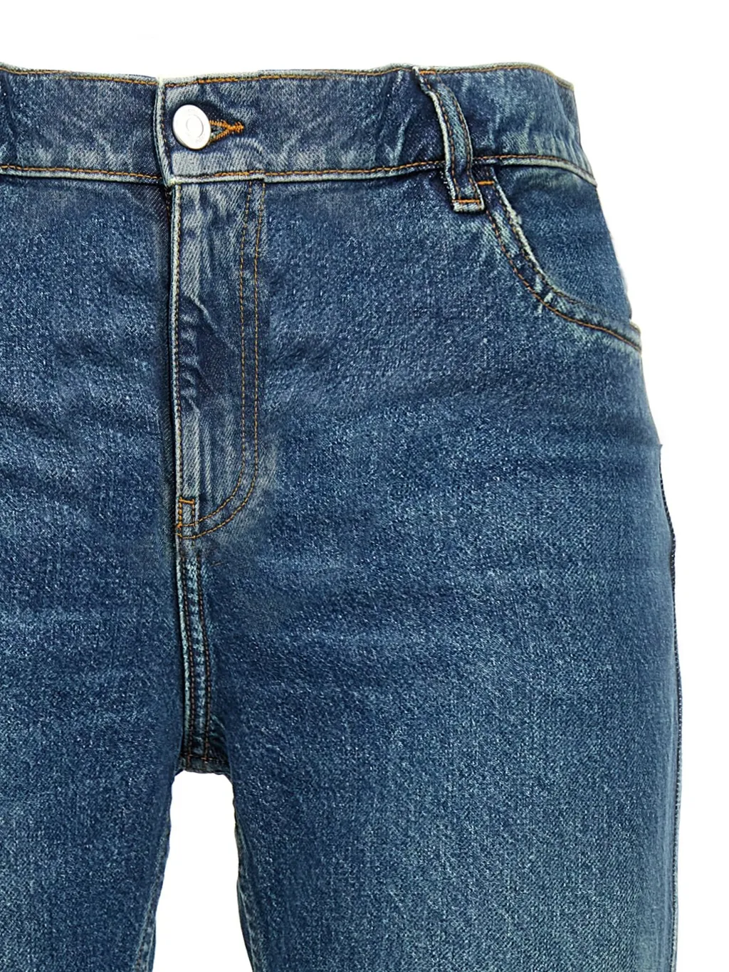 Straight Leg Denim Pants