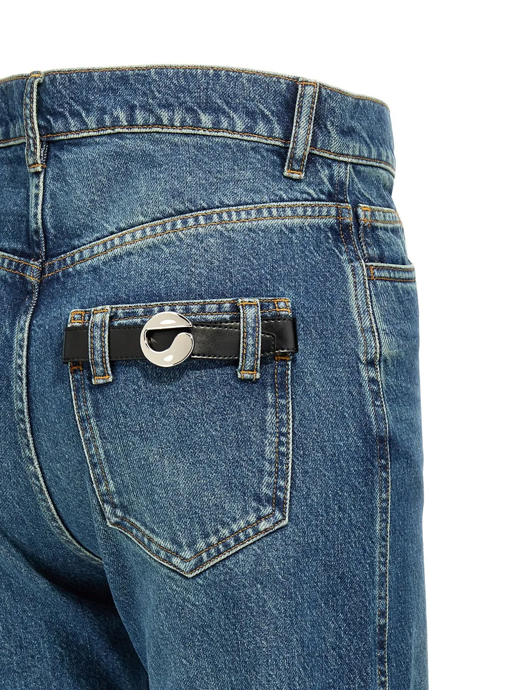Straight Leg Denim Pants