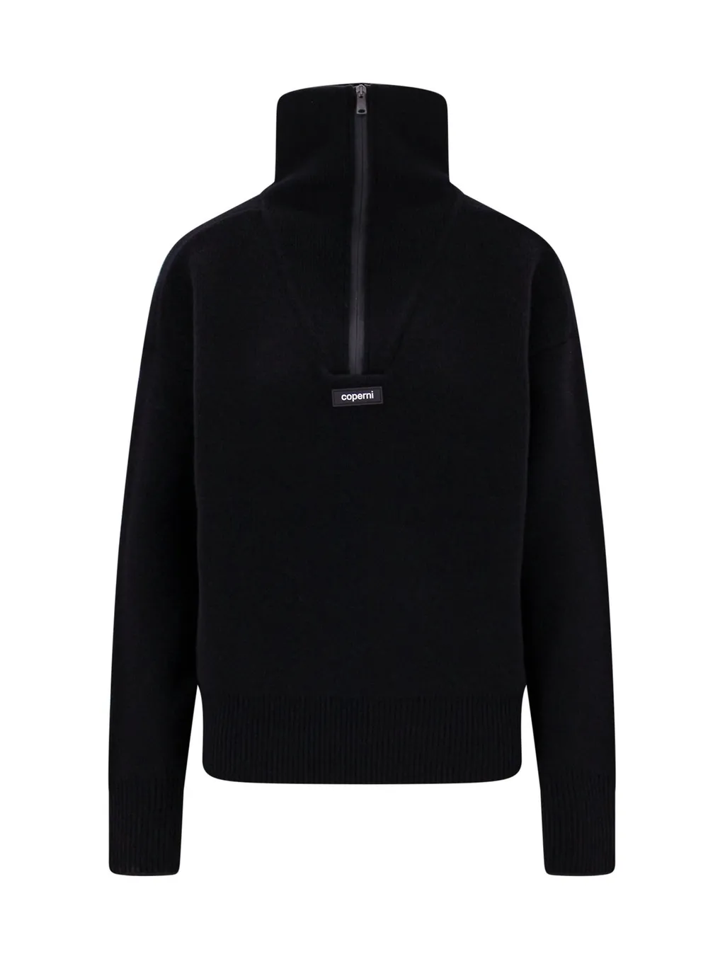 Logo Patch Half-Zip Jumper