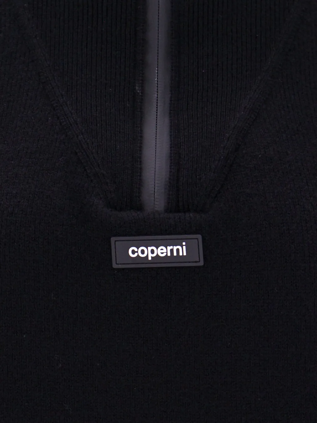 Logo Patch Half-Zip Jumper