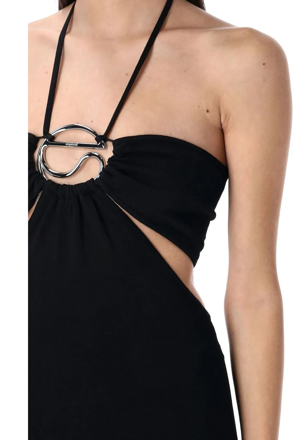 Knitted Halter Neck Maxi Dress