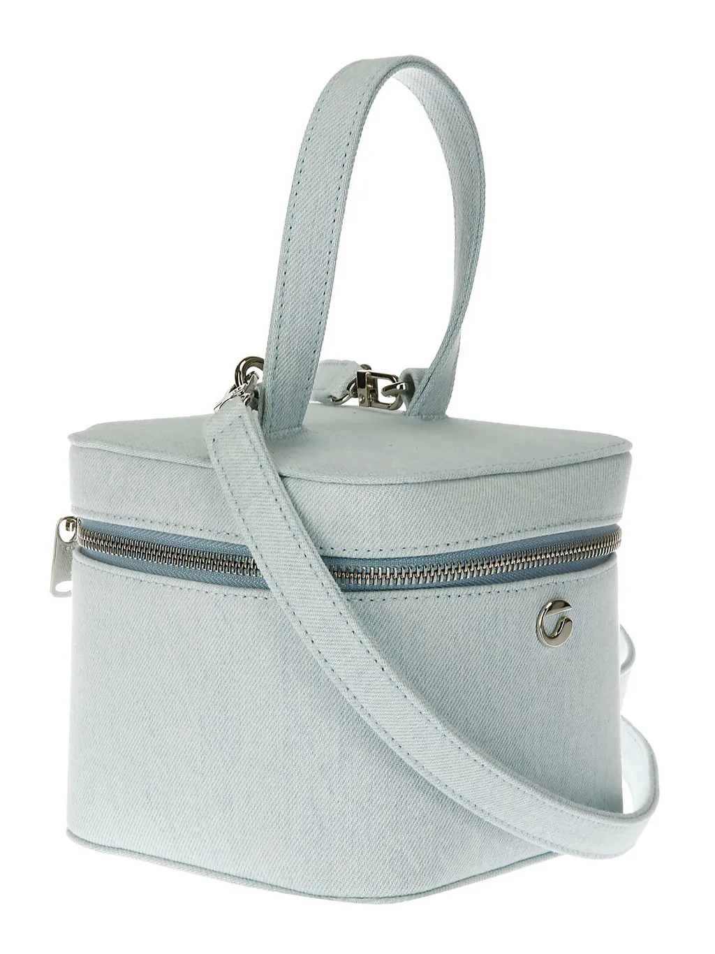Logo Motif Plaque Vanity Bag