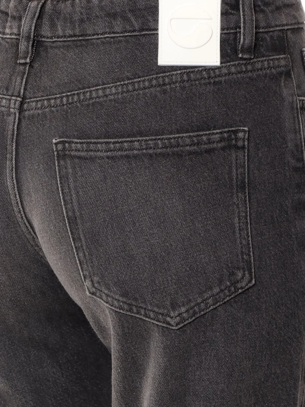 Logo Patch Mid-Rise Jeans