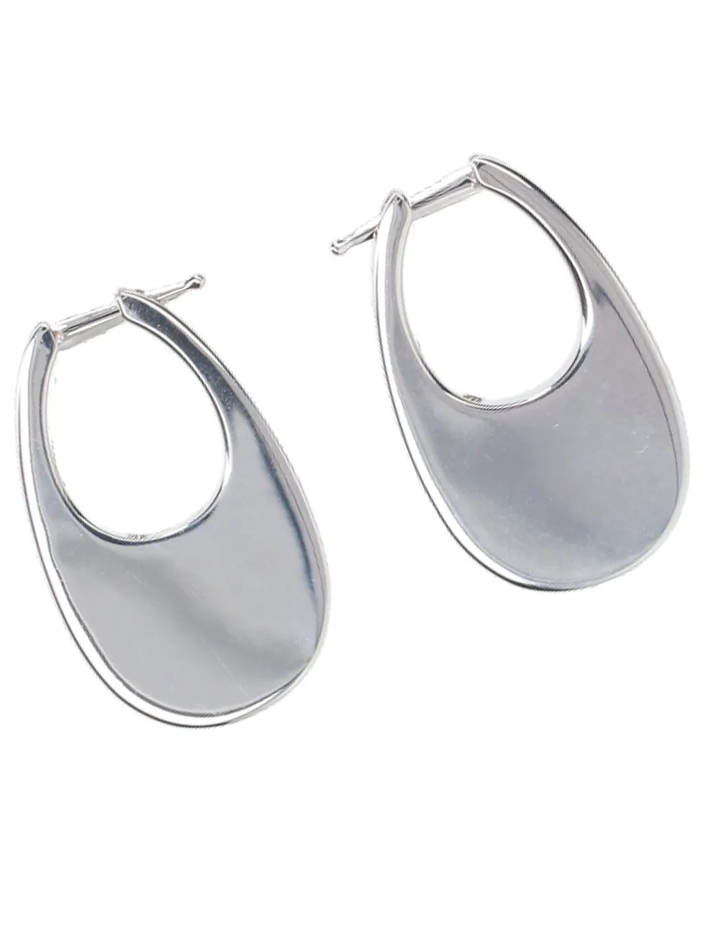 Swipe Medium Hoop Earrings