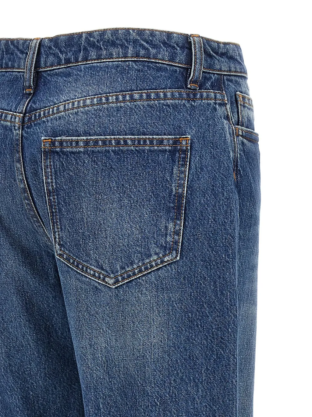 Logo-Patch Layered-Designed Jeans