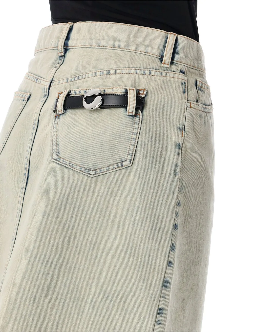 Denim Asymmetric Skirt