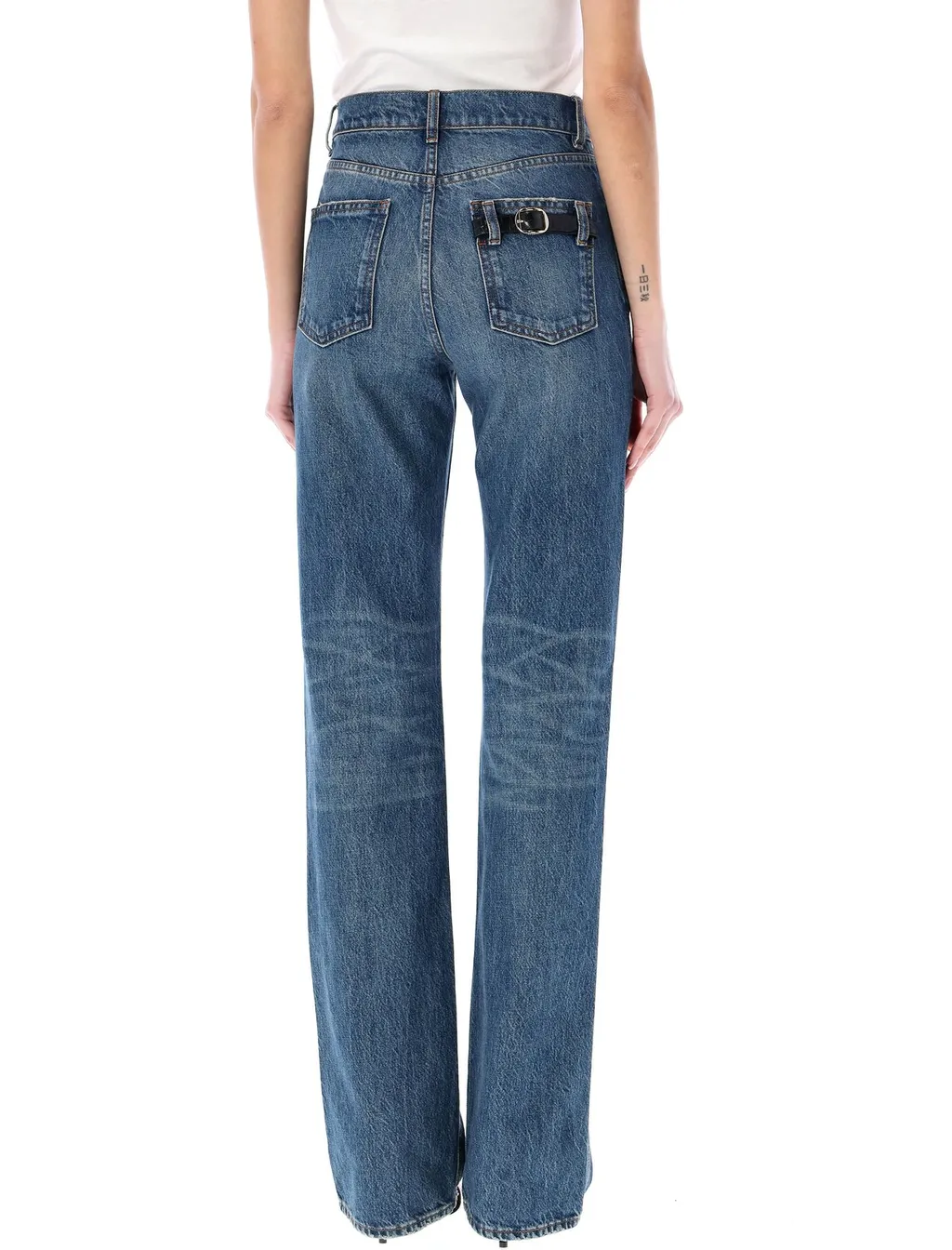 High-Waisted Slim-Fit Jeans