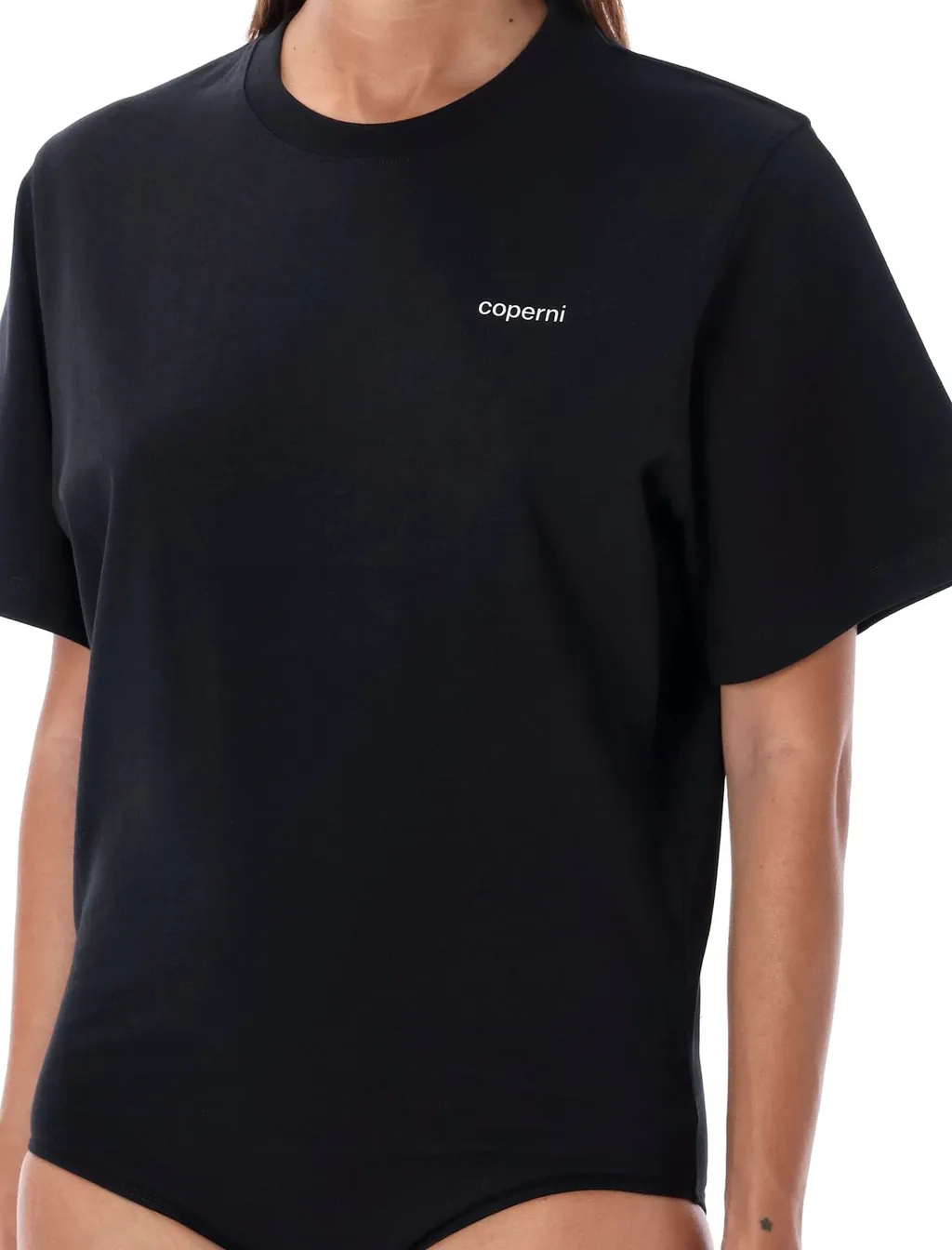 Logo Printed T-Shirt Bodysuit