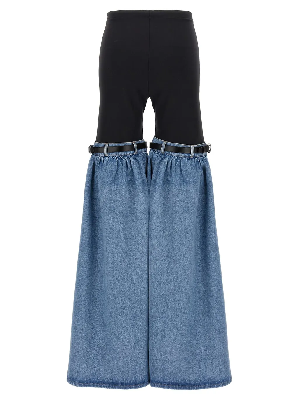 Hybrid Denim Flare Trousers