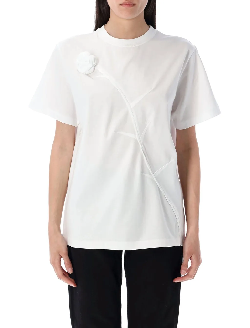 Rose Boxy Short Sleeved T-Shirt