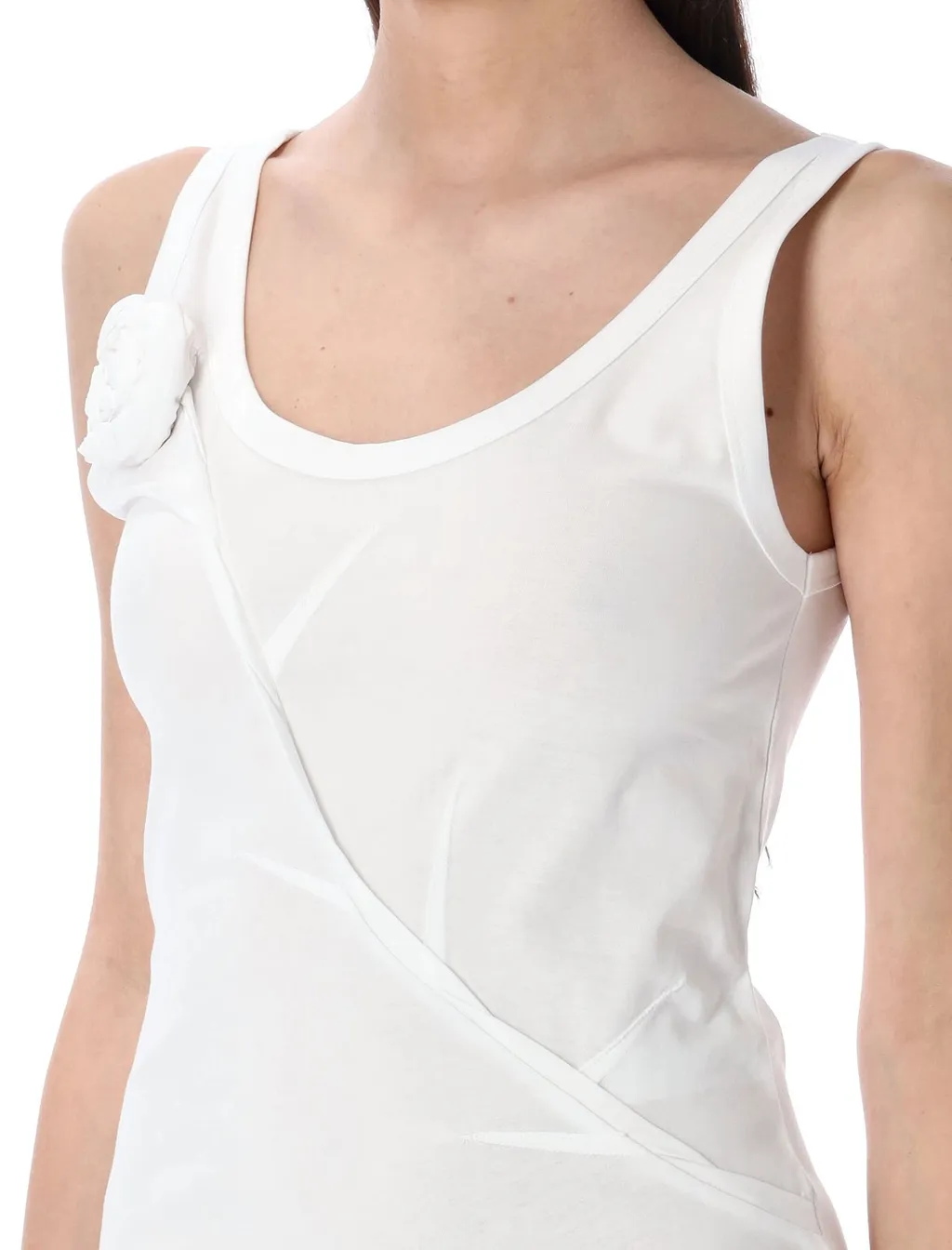 Rose Appliqué Mini Dress