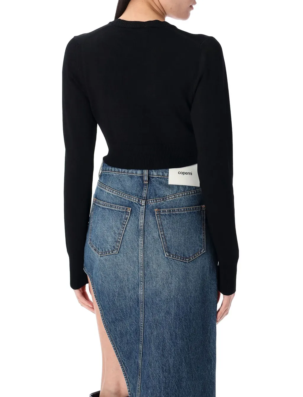 C-Logo Knitted Cropped Top