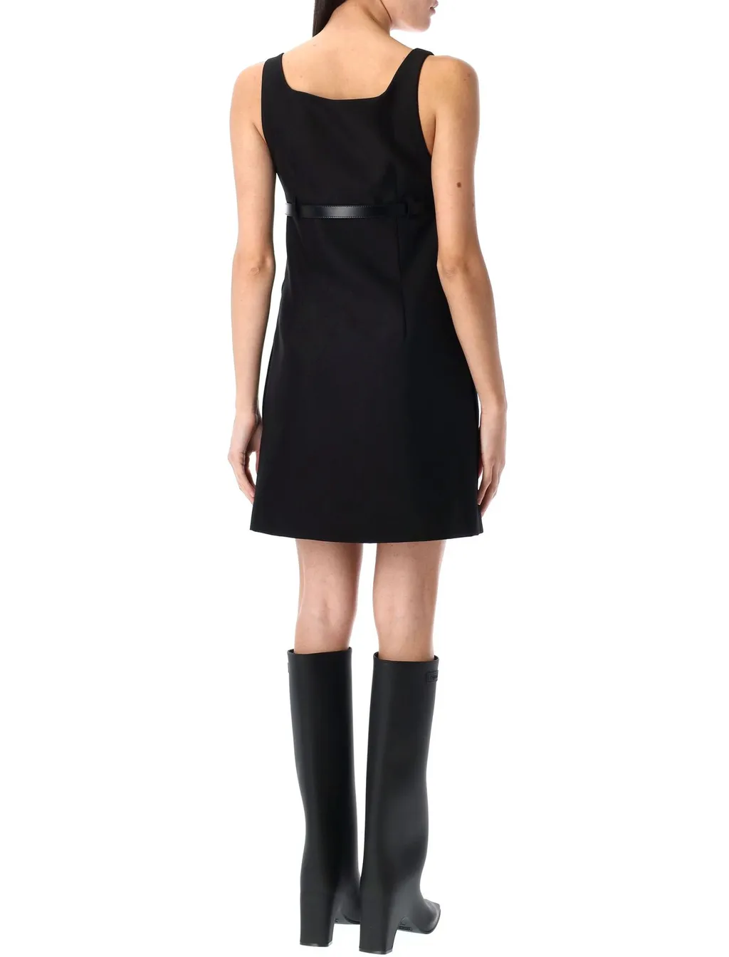 Belted Sleeveless Mini Dress