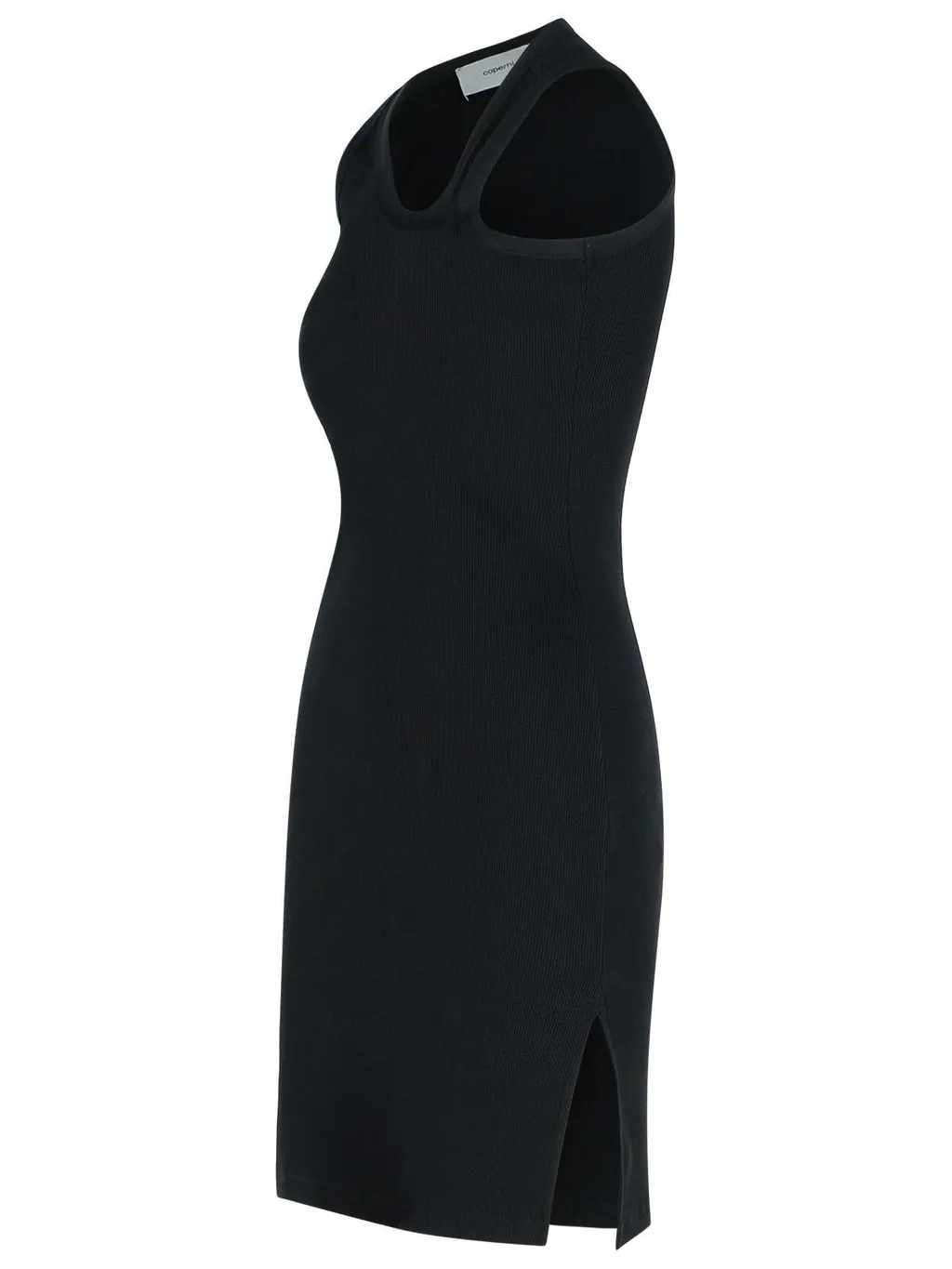 Washing Clip Rib Short Dress