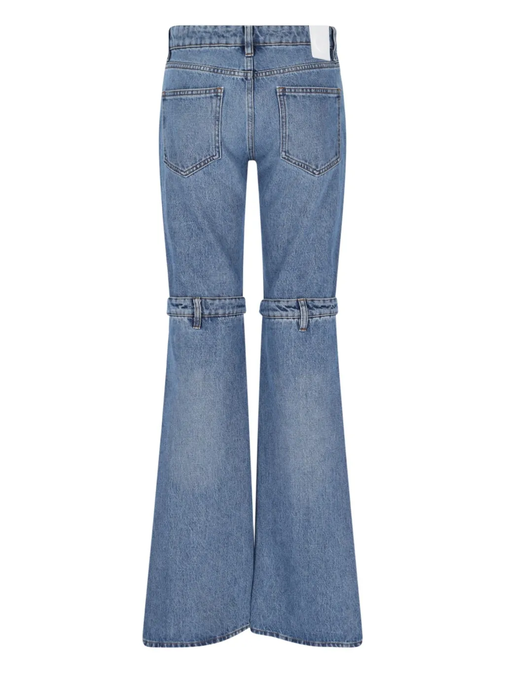 Open-Knee Distressed Jeans
