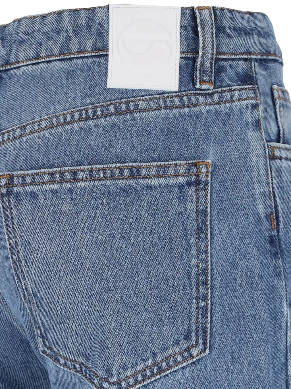 Open-Knee Distressed Jeans
