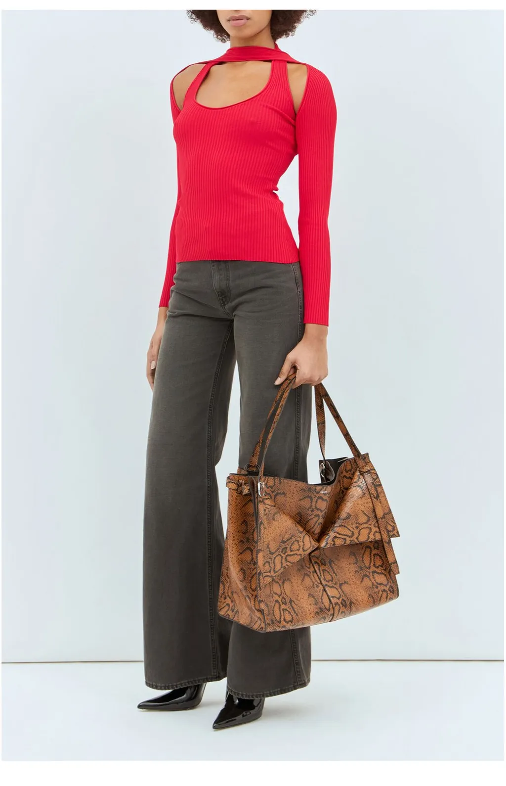Embossed Top Handle Bag