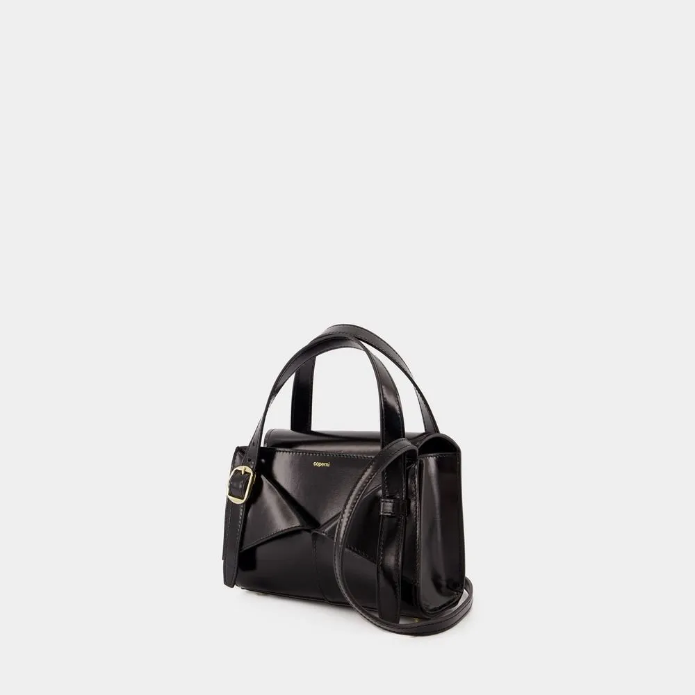 Logo Printed Belted Tote Bag