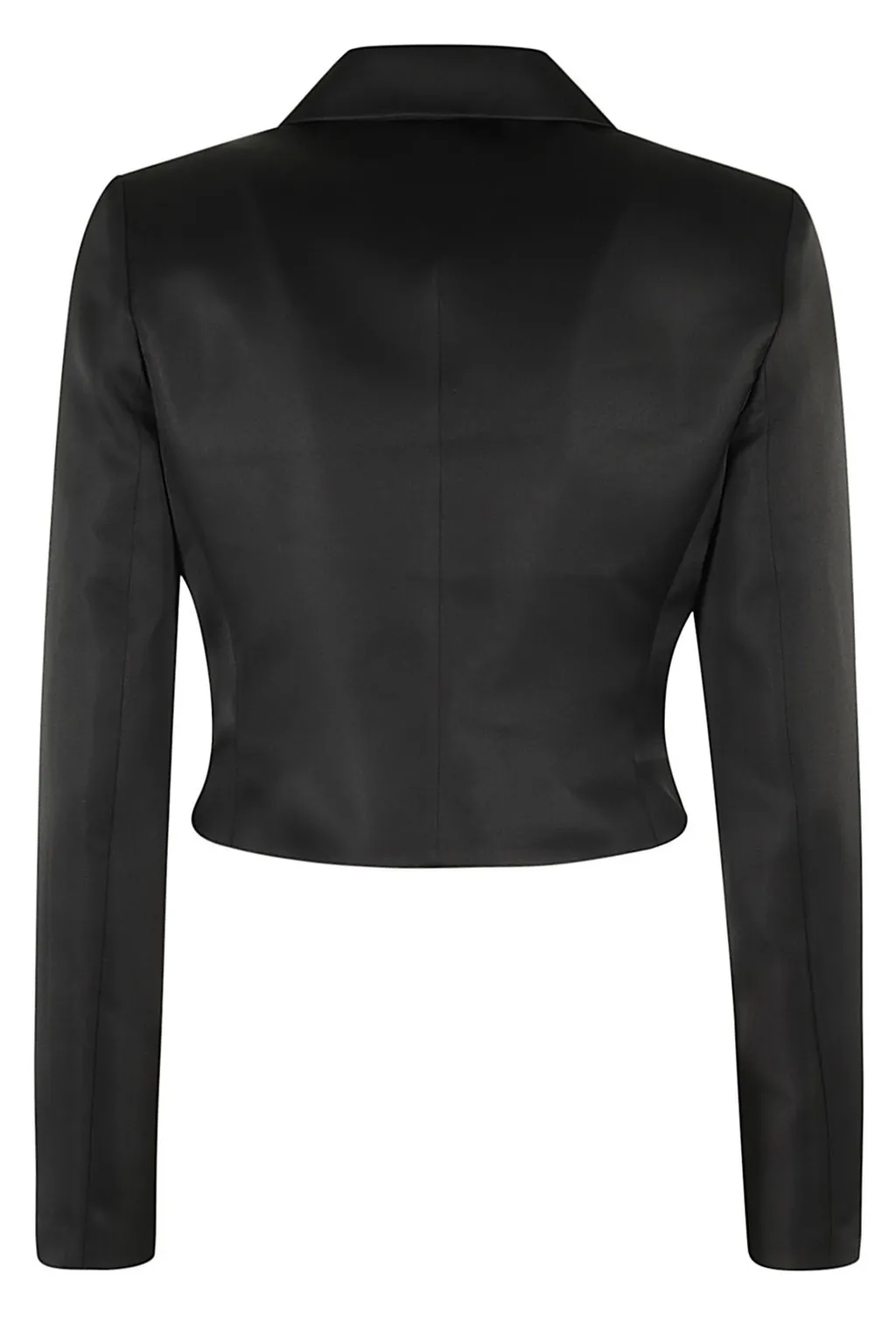 Cropped Satin Blazer