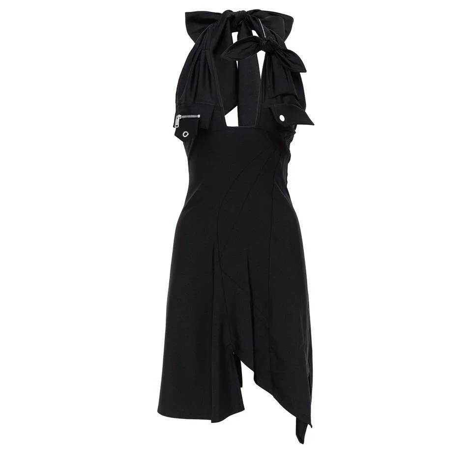Racing Halterneck Mini Dress