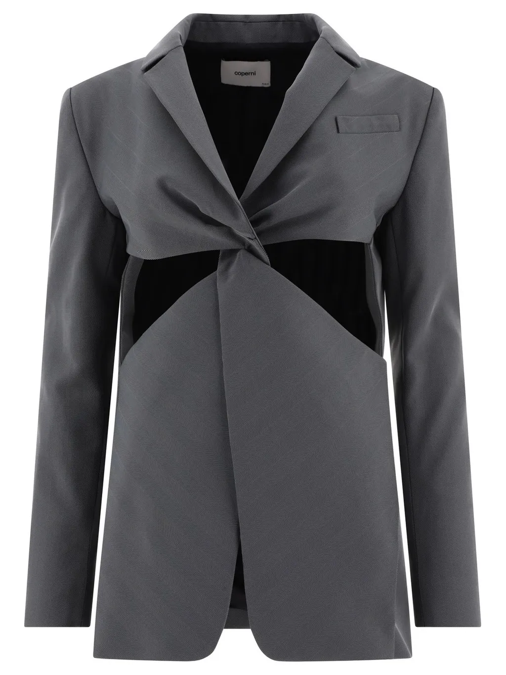 Twisted Cut Out Tailored Jacket
