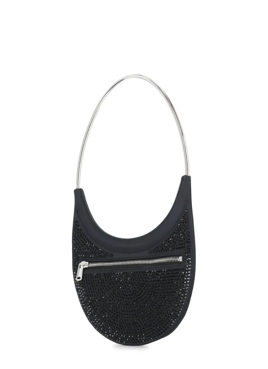 Ring Swipe Embellished Zip-Up Tote Bag