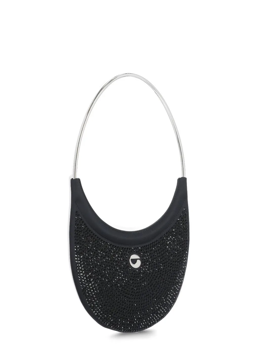Ring Swipe Embellished Zip-Up Tote Bag