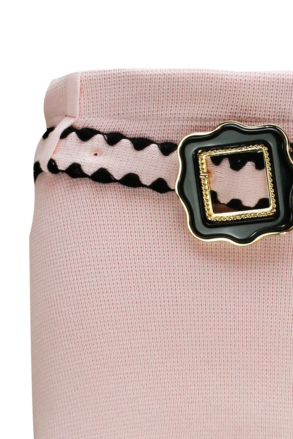 Belted High-Waisted Mini Skirt