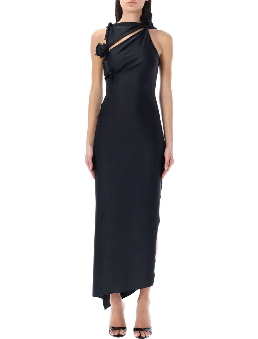 Asymmetric Flower Gown