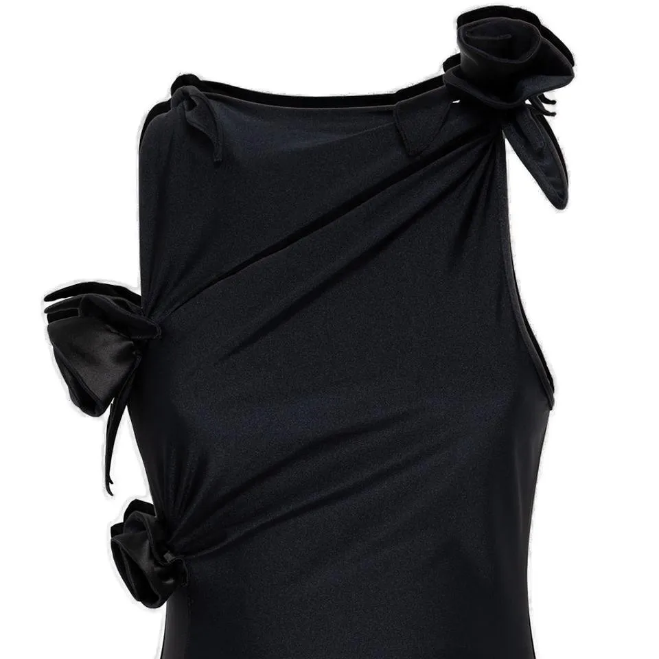 Asymmetric Flower Gown