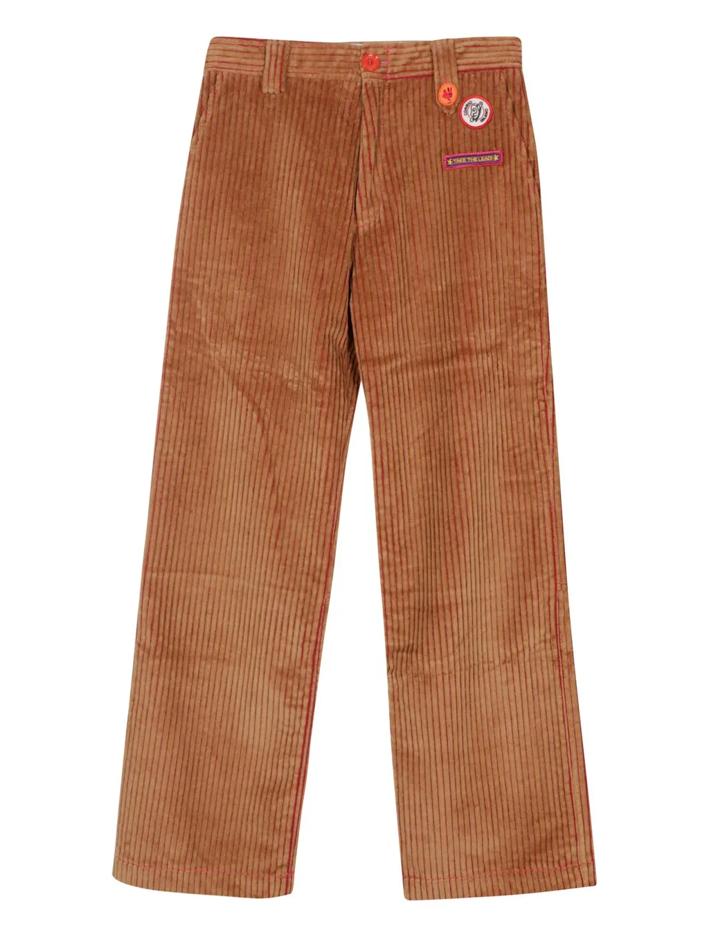 Logo Patches Velvet Pants