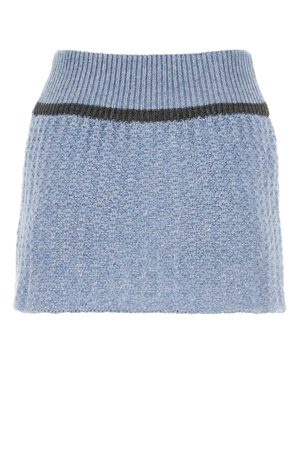 Zip Up Knitted Mini Skirt