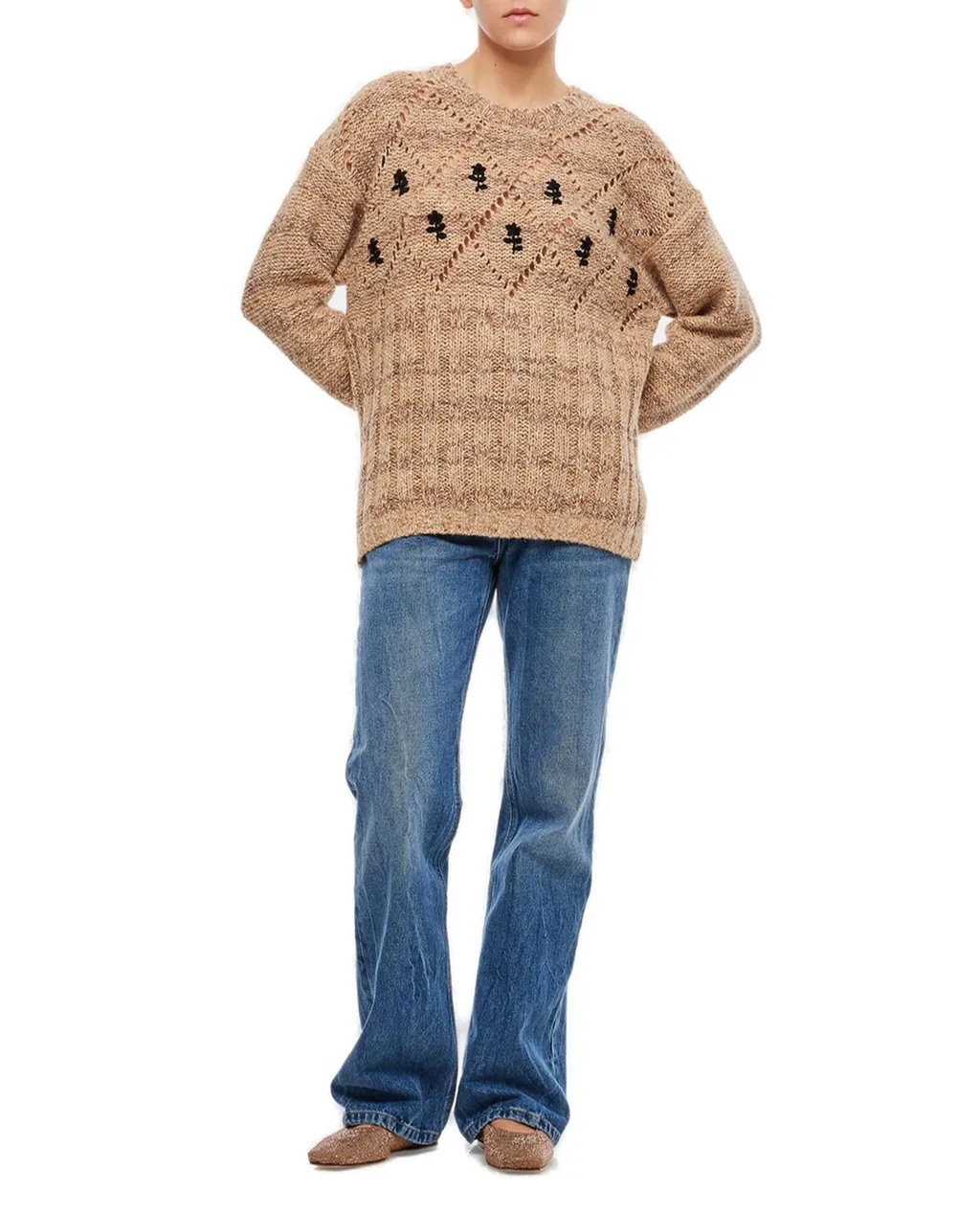 Antonio Floral Embroidered Sweater