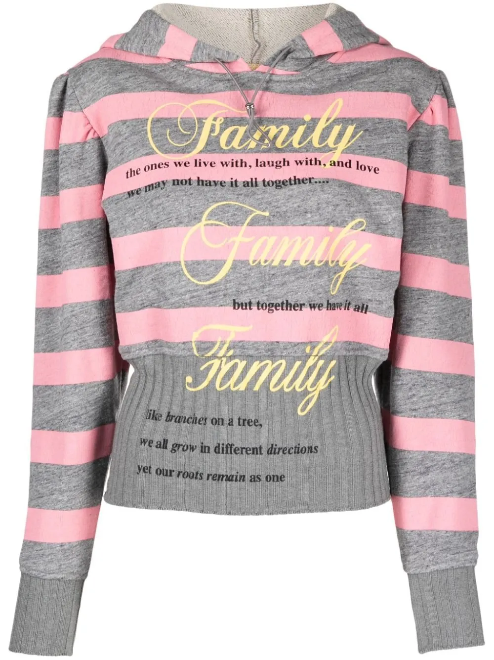 Striped Knitted Hoodie